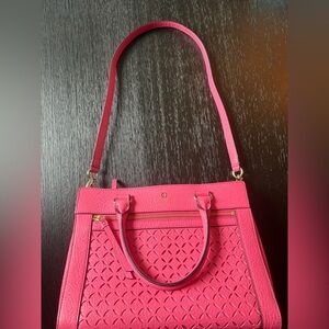 kate spade Hot Pink Perforated Leather Satchel (NEW without Tags)